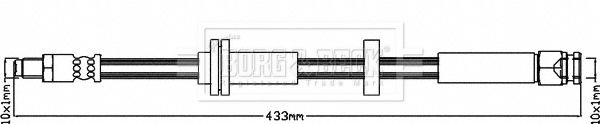 BORG & BECK Тормозной шланг BBH8331